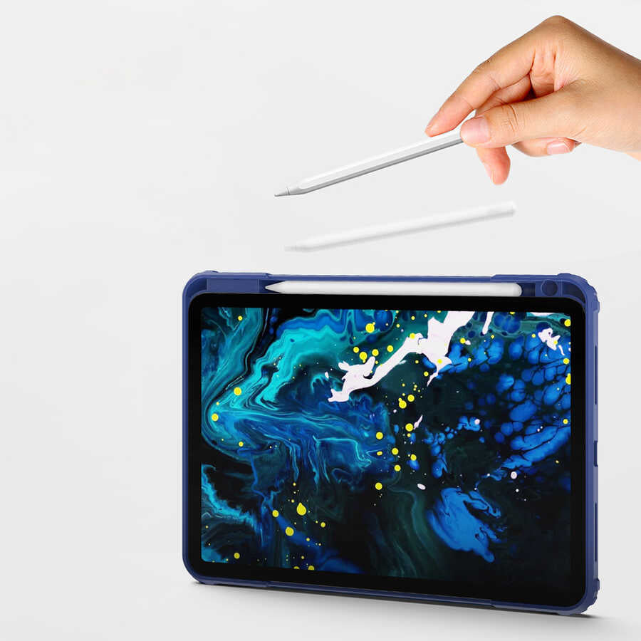 iPad 10.2 (8.Nesil) Wiwu Mecha Dönebilen Standlı Tablet Kılıfı - 11 iPad 10.2 (8.Nesil) Wiwu Mecha Dönebilen Standlı Tablet Kılıfı - 11